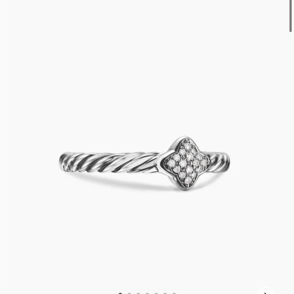 David Yurman Silver and Diamond Ring